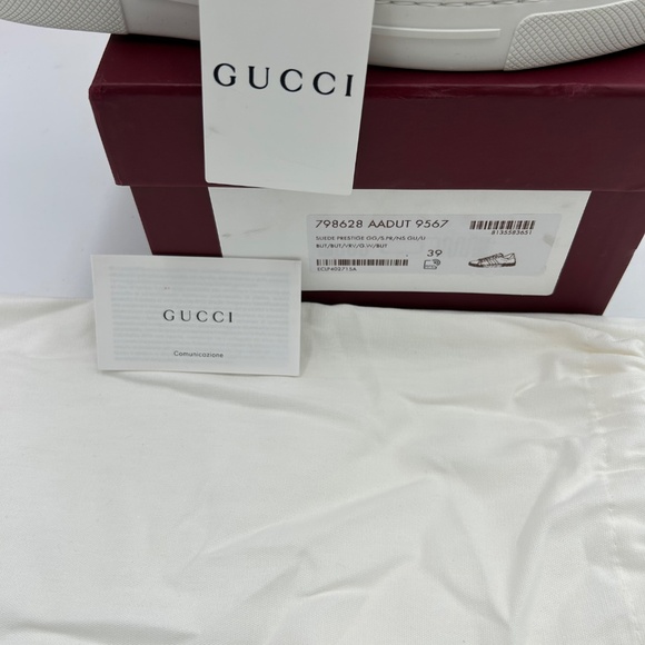 Women’s Gucci ace GG suede sneakers with shearling lining size 39 made in Italy - Picture 4 of 9